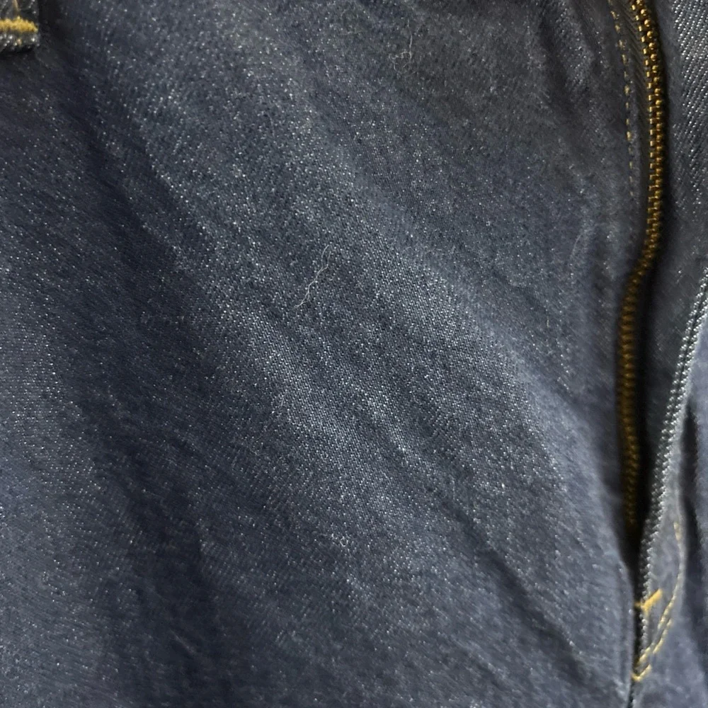 J Crew Jeans ‘96 Denim Trouser Wide Leg Dark Wash Blue Rinse Size 35 RE-96-IDG - Picture 10 of 10